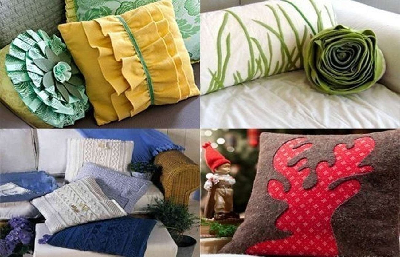 Декоративные подушки-идеи для домашнего уюта своими руками