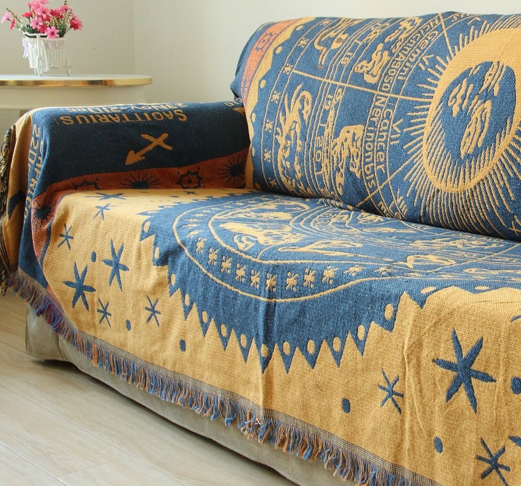 Плед на диван в народном стиле