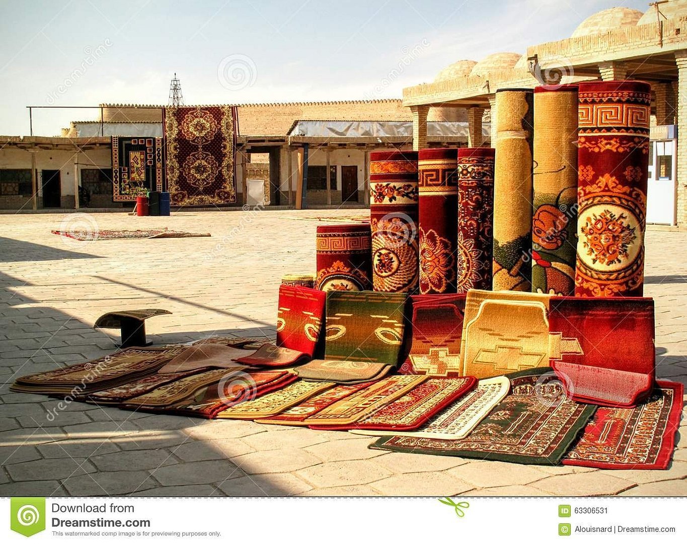 Узбекский ковровый рынок