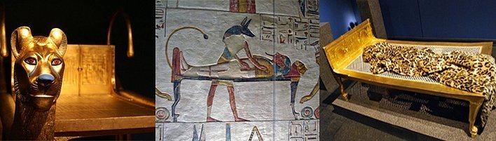 Египетские рисунки на стенах гробниц
