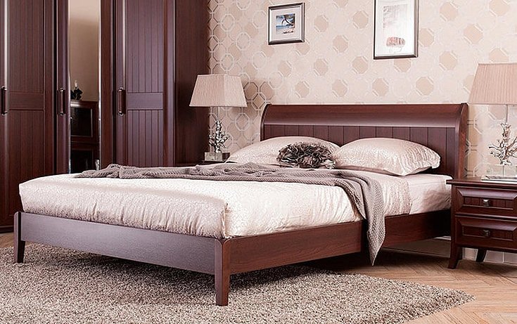 Кровать калипсо венге аквилон мебель