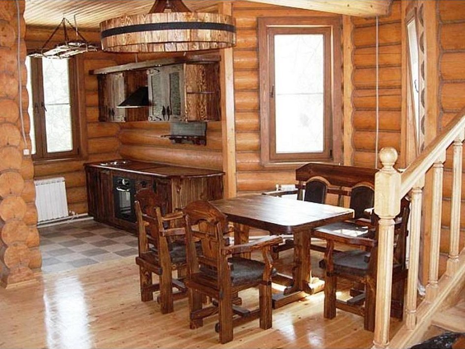 Мебель для деревянного дома из бревна