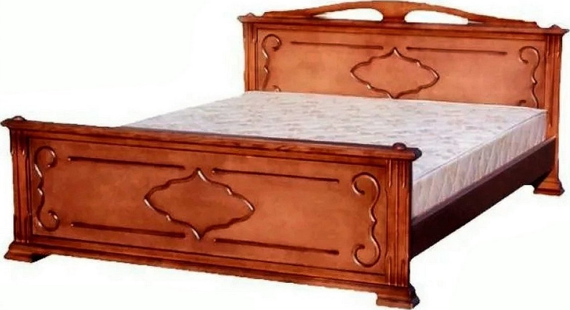 Односпальная кровать из массива дерева