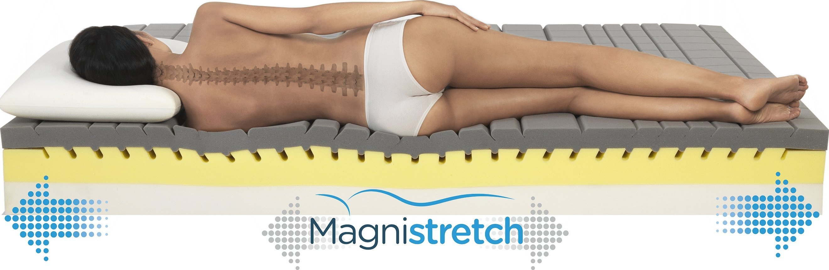 Жесткий матрас для спины. Ортопедический матрас Magnistretch Sport 9. Позвоночник на матрасе. Правильный матрас для позвоночника. Ортопедический матрас для больного позвоночника.