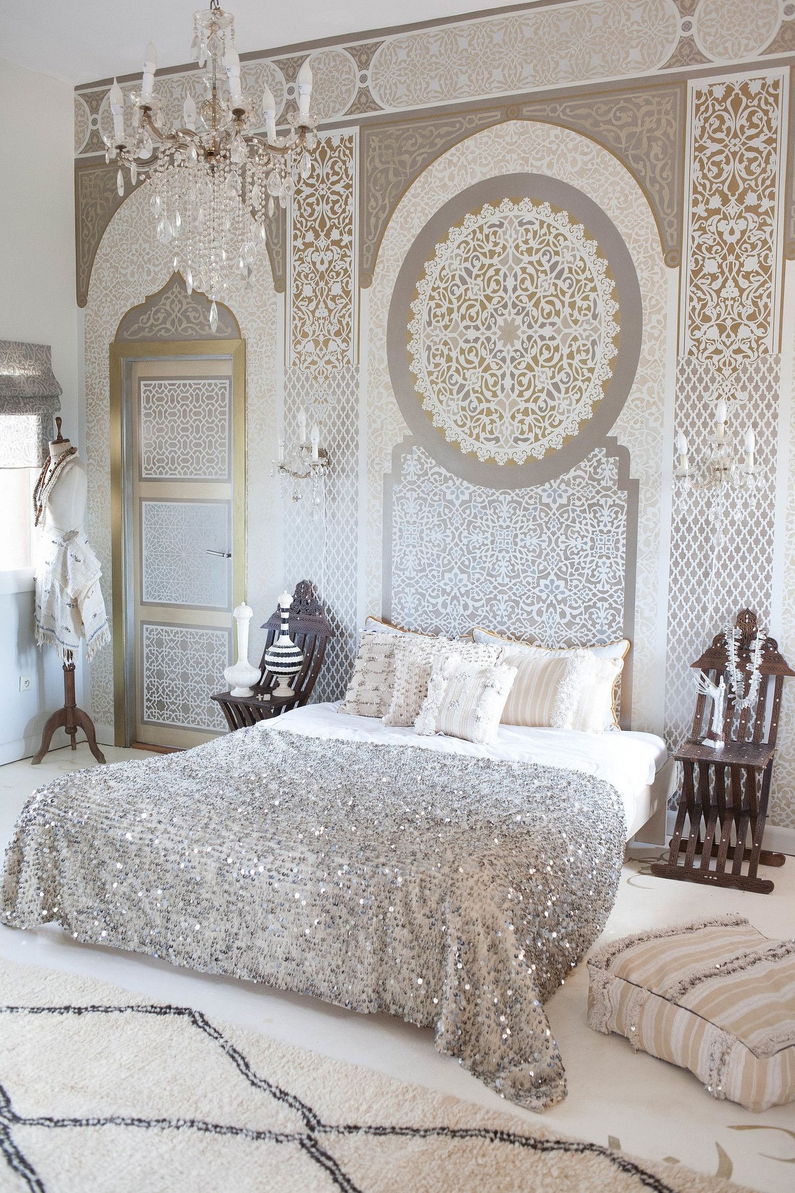 Спальня в арабском восточном стиле