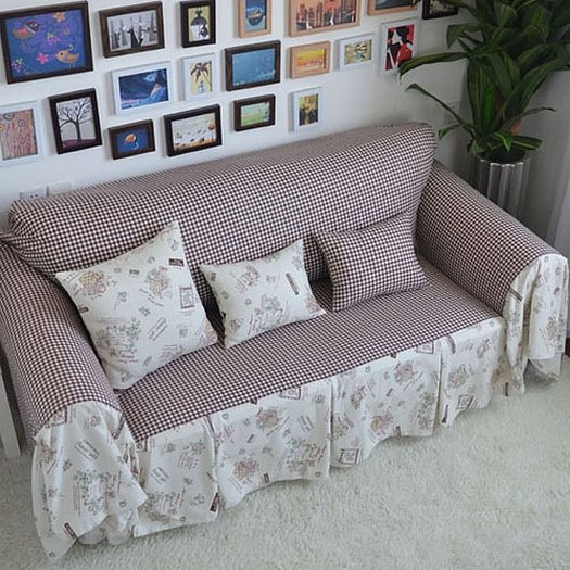 Накидка на диван в стиле прованс