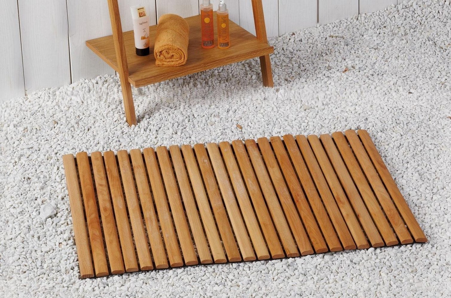 Деревянный коврик решетка для ванной