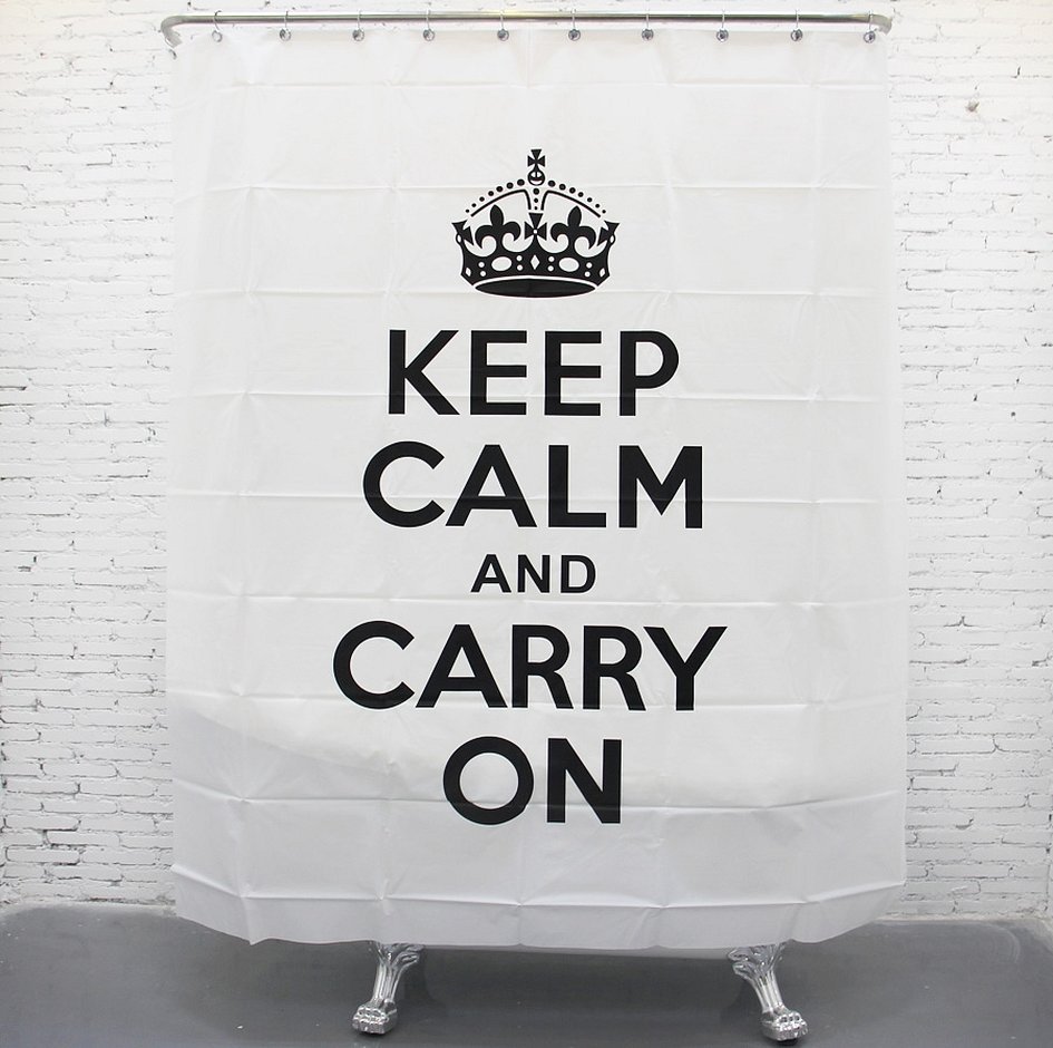 Keep calm and carry on на ткани