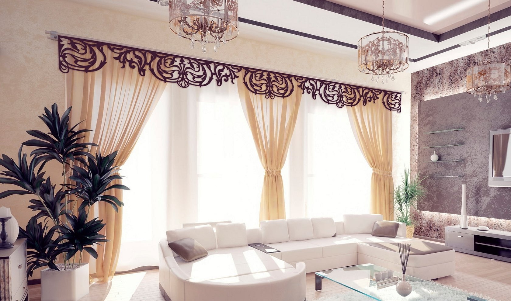 Анжелика прудникова дизайн гостиной шторы
