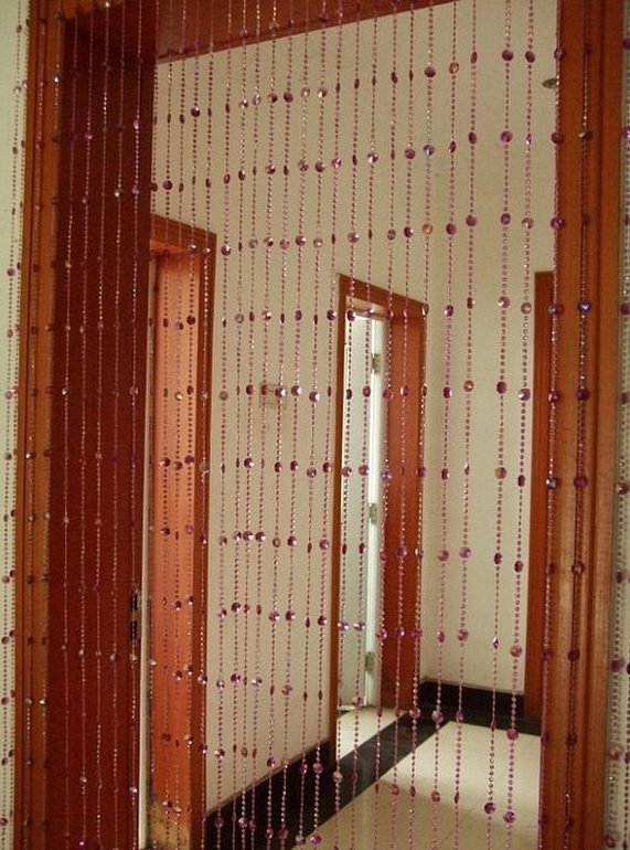 Бамбуковые шторы ниточные на дверной проем