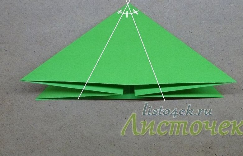 Лягушка из бумаги треугольниками модули
