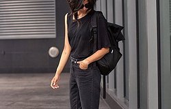 С чем носить черные джинсы бананы: модные советы, обзор модели, фото стильных луков на каждый день