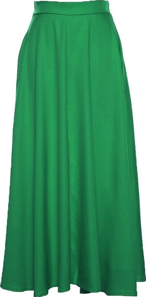 Длинная зеленая юбка
