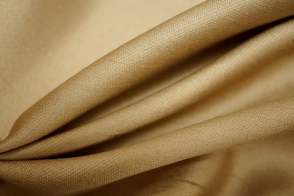 Ткань светлая коричневая лен