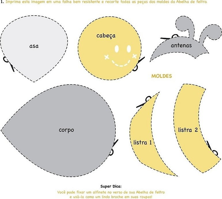 Пчелка из фетра выкройки своими руками