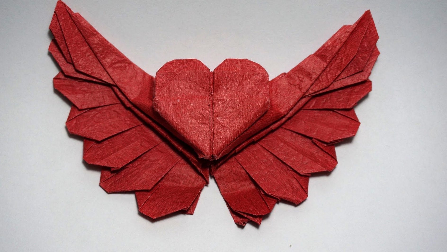 Оригами сердце из бумаги объемное
