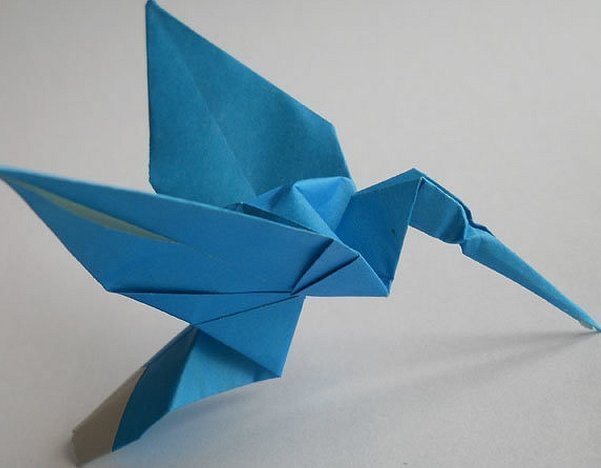 Большая птица оригами резиденция утренней росы. Оригами птица. Птичка из оригами. Оригами Колибри. Оригами птица Колибри.