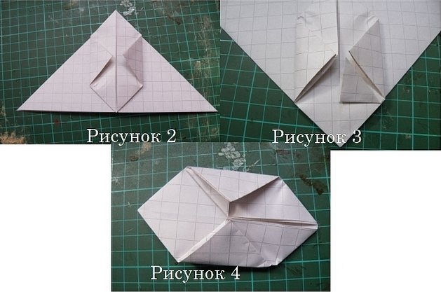 Самолёт оригами из бумаги