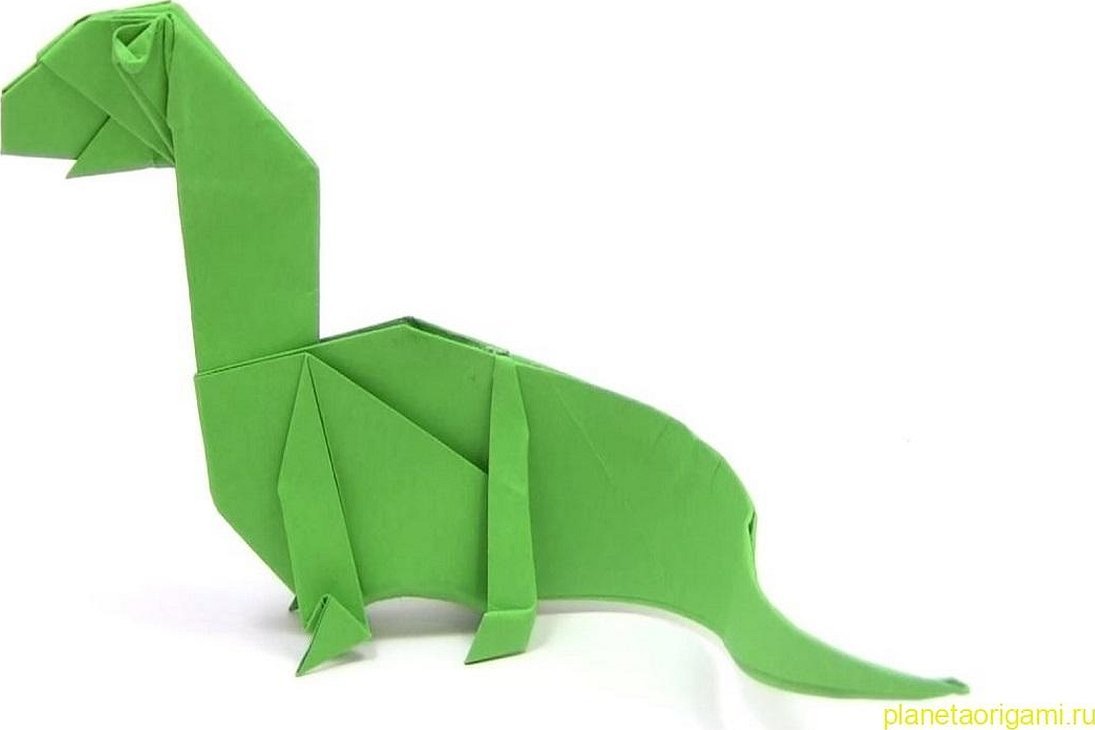 Оригами динозавра оригами динозавр