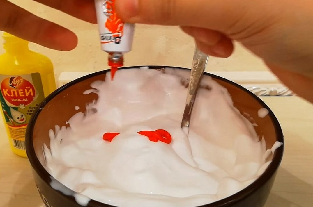 Слайм с пеной для бритья