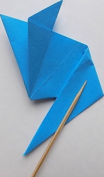 Оригами голубь из бумаги