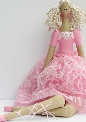 Платье в стиле кукол тильда для барби