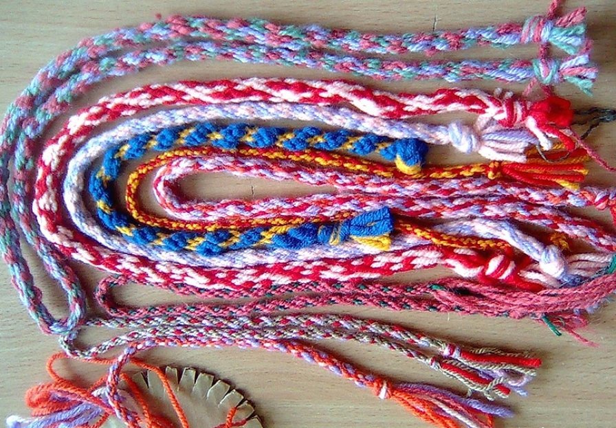 Плетение японских шнуров кумихимо
