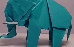 Оригами слон: как сделать из бумаги своими руками, пошаговая инструкция