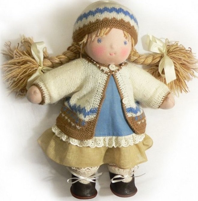 Текстильные куклы вальдорфская кукла