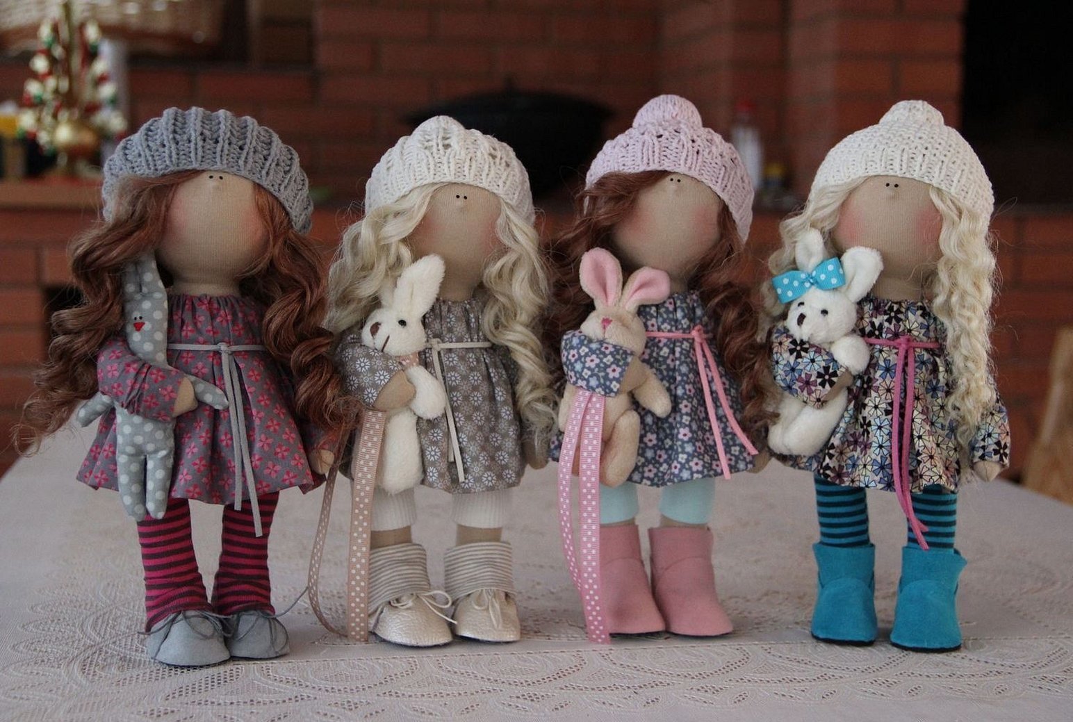Текстильные интерьерные куклы