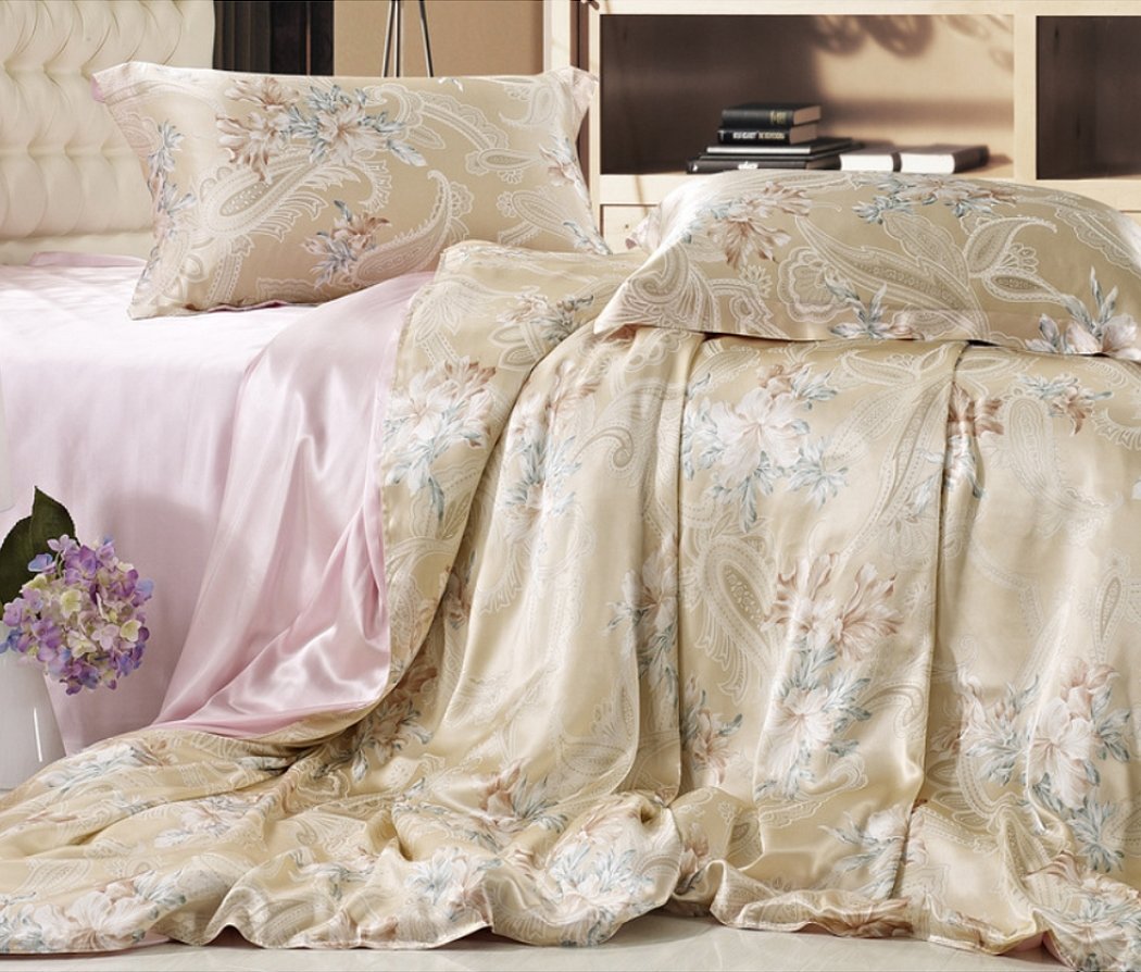 Комплект постельного белья "soft sateen" золотой