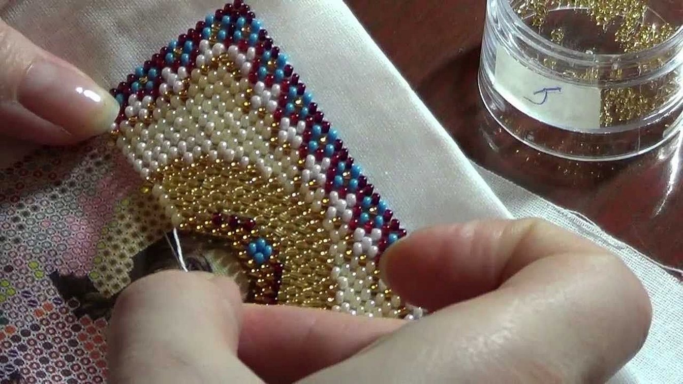 Техника вышивания бисером