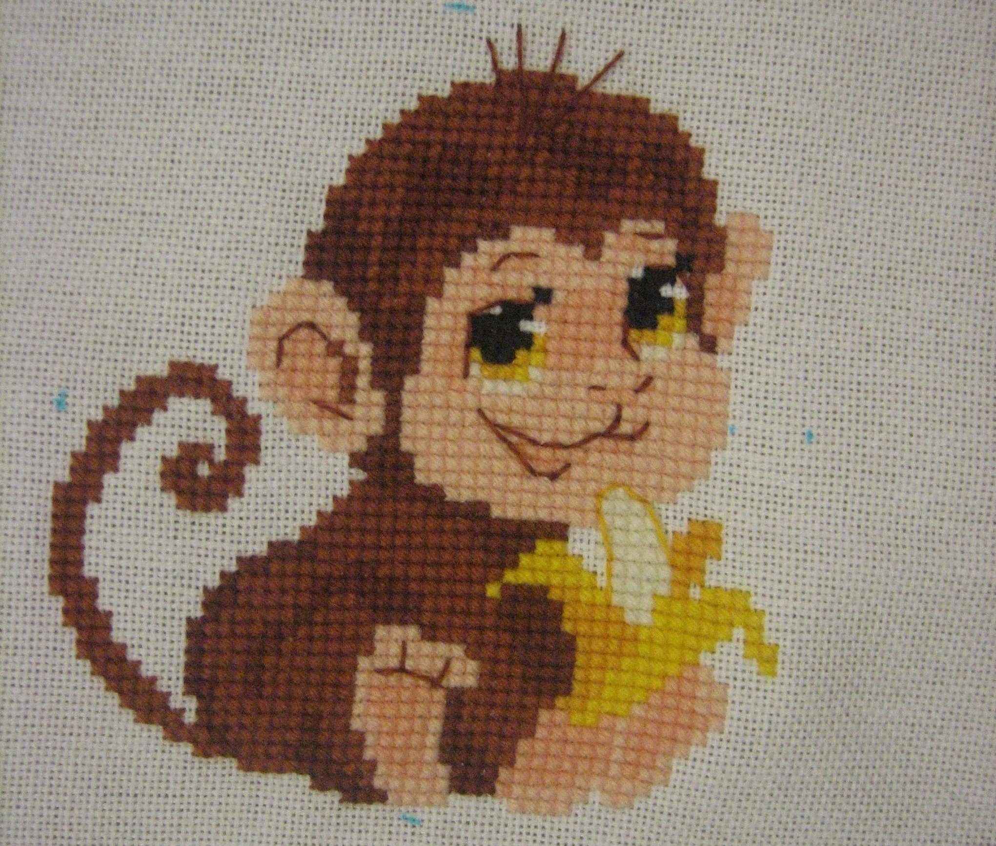 Схемы для вышивания крестиком обезьяна