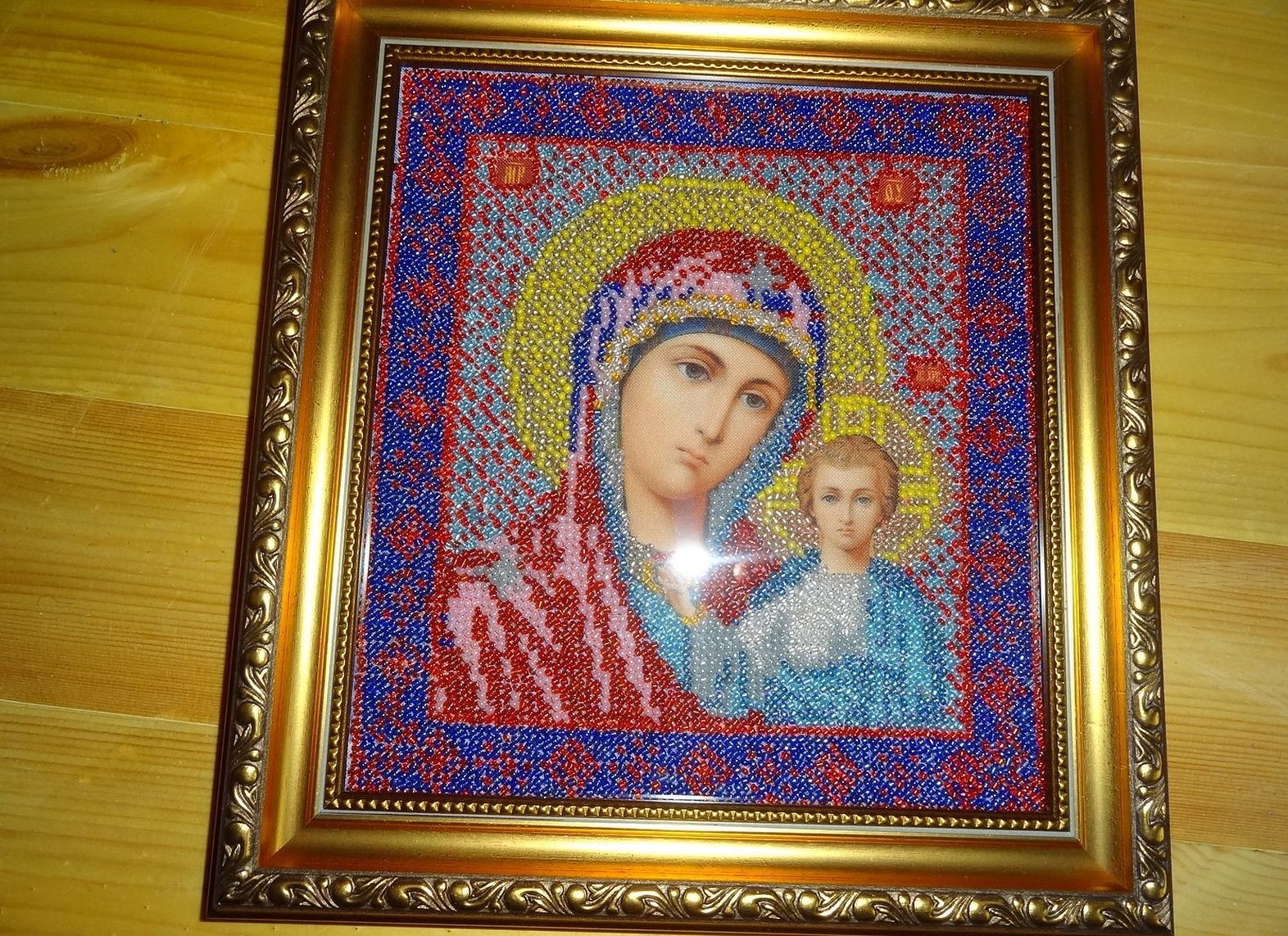 Богородица казанская икона бисером