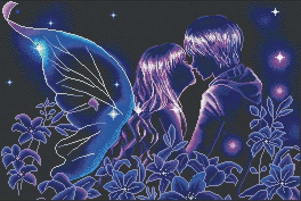 Картина крестиком волшебный поцелуй