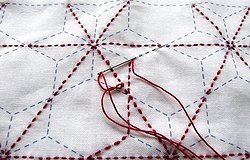 Японская вышивка сашико: схемы для начинающих, техника на машинке