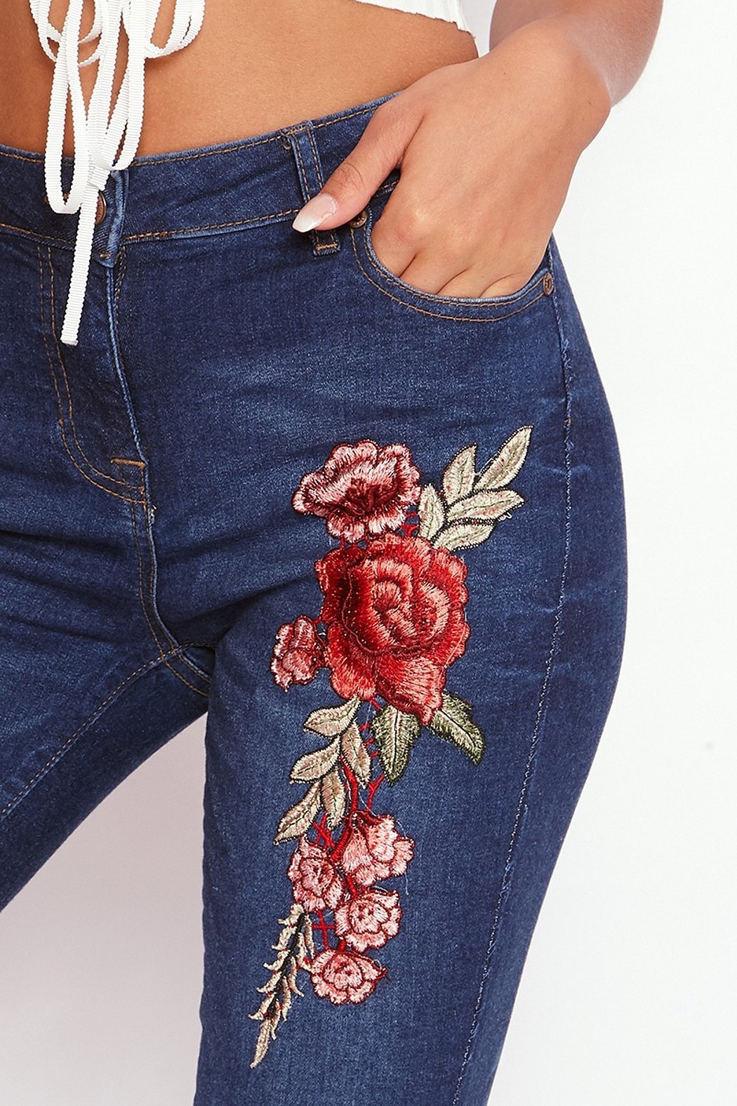 Вышивка на джинсах своими руками схемы