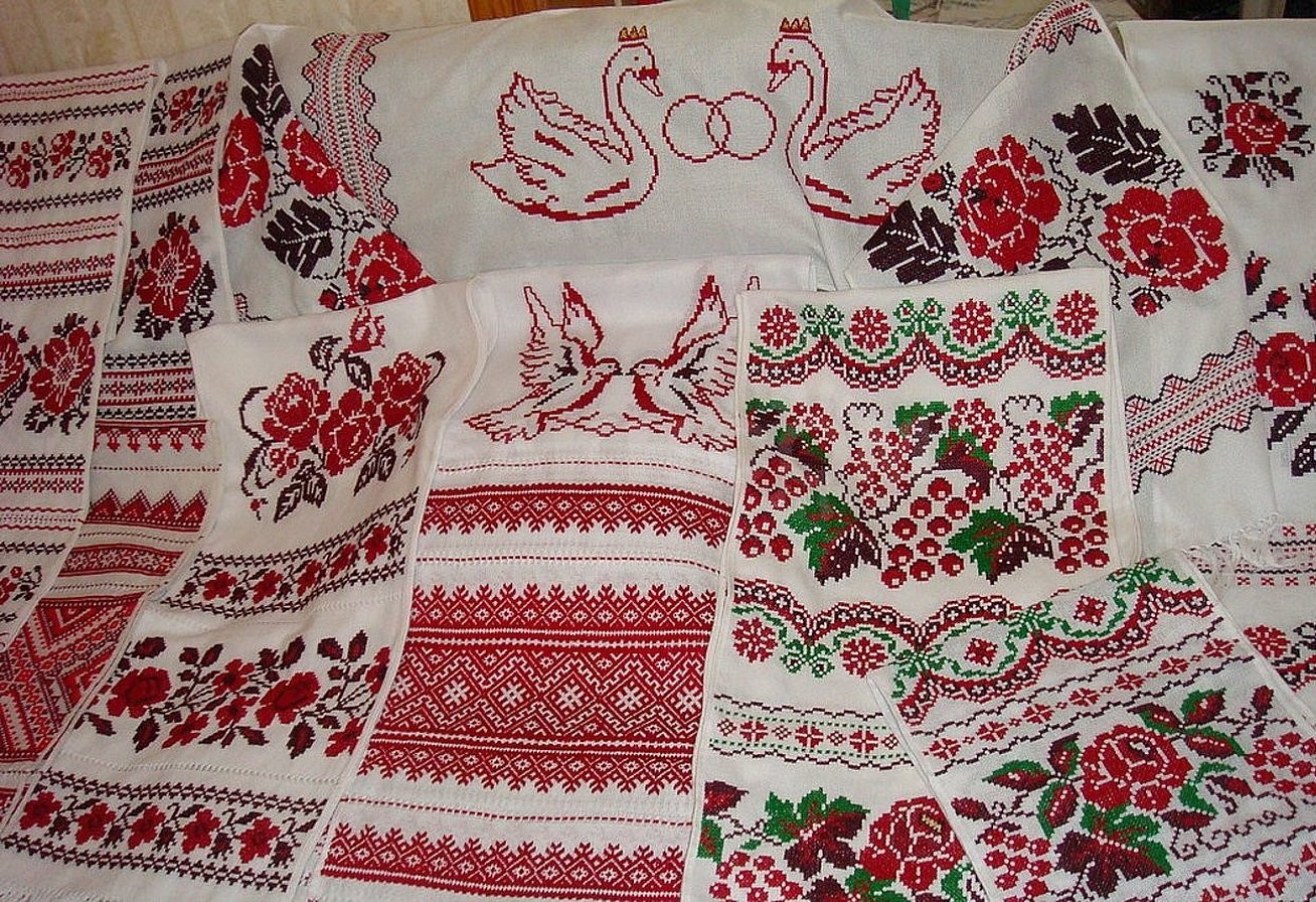 Белорусская вышивка рушник