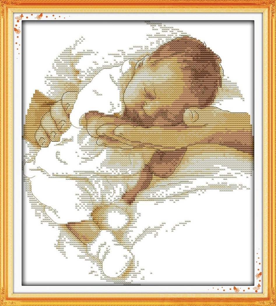 Вышивка крестом новорожденный малыш