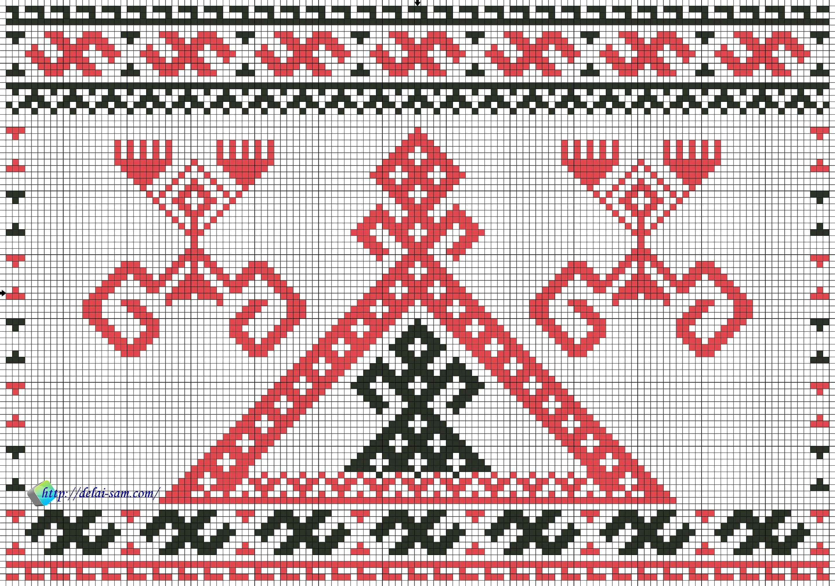 Рожаница славянский символ вышивка крестом