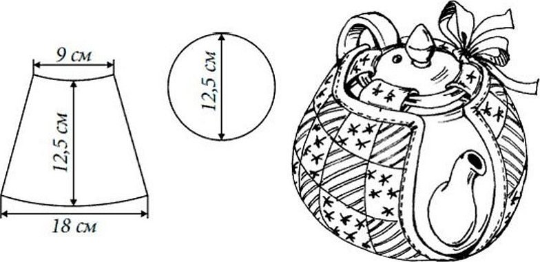 Выкройка красивой баба на чайник своими руками — обзор видов и оригинальные фото идеи