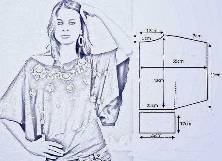 Простые выкройки блузок для полных