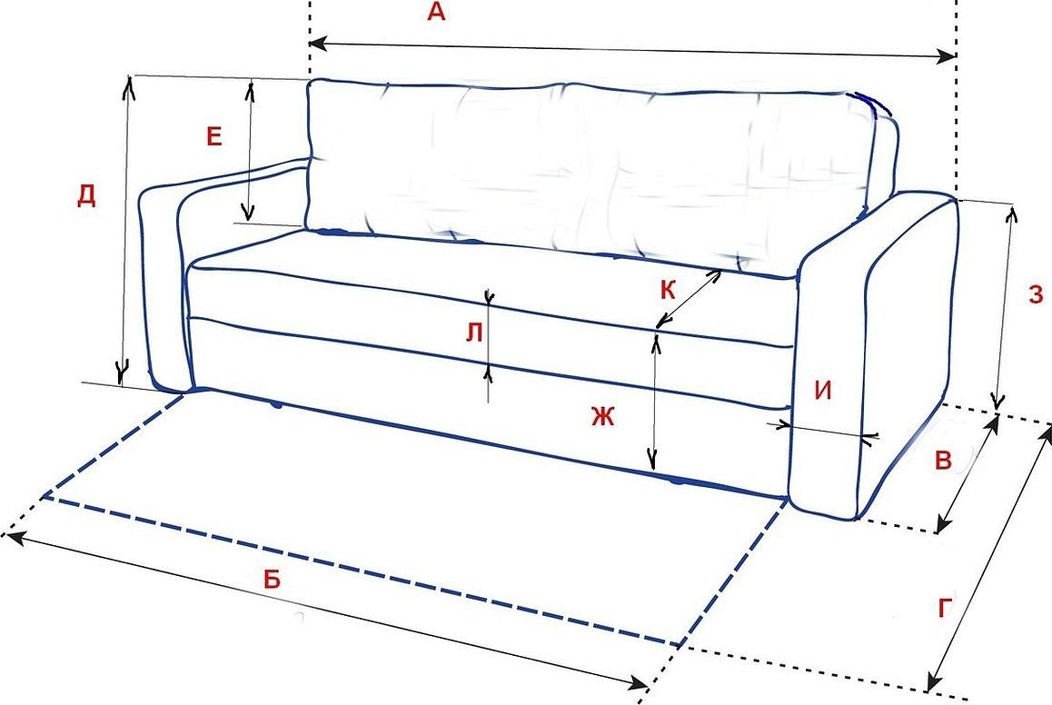 Диван своими руками чертежи