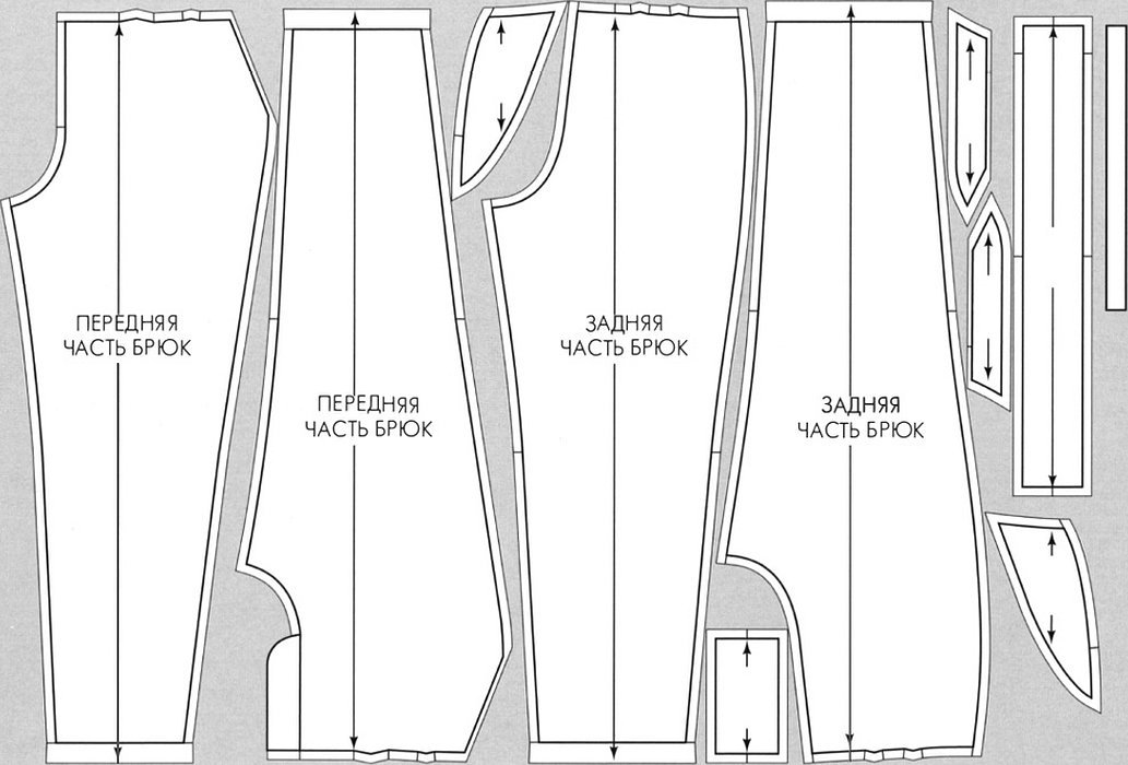Моделирование выкройки брюк