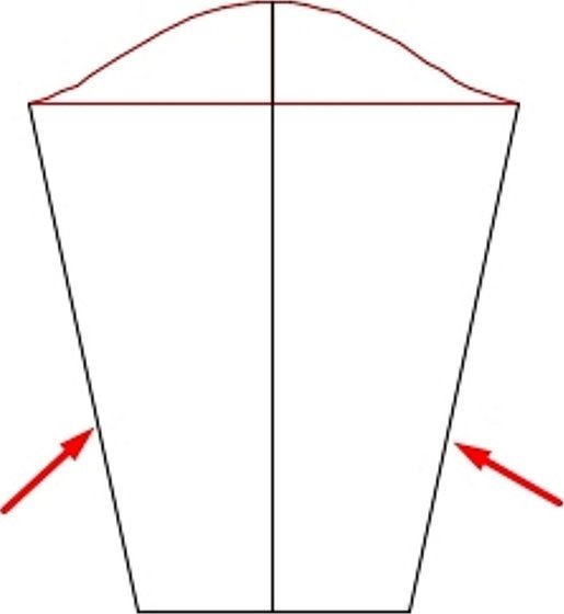 Рукав рубашечечный лекало