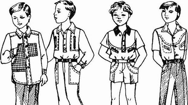 Эскизы детской одежды для мальчиков