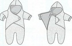 Выкройка комбинезона для новорожденного: как сшить своими руками с капюшоном