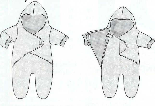 Выкройки детский комбинезон для самых маленьких