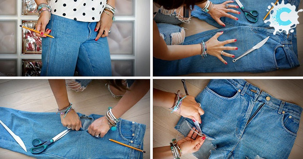 Старые джинсы в новые вещи