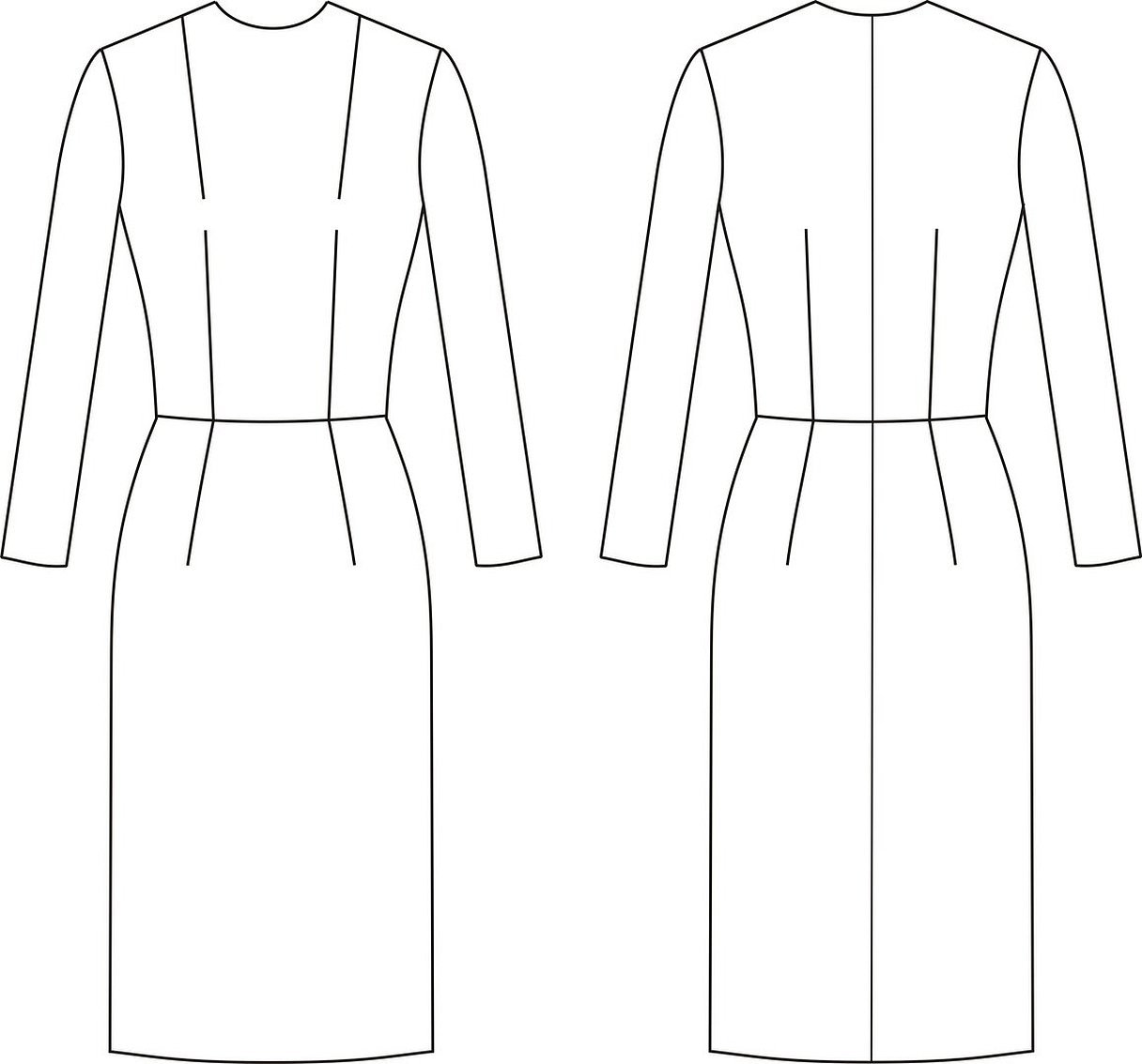 Модели платьев с отрезной талией выкройки